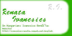 renata ivancsics business card